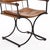 Black Set of Four 1970s Iron Campaign Style Dining Chairs, Attributed to Cleo Baldon For Sale - Image 8 of 9