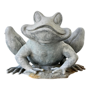 Vintage Cast Resin Frog Planter
