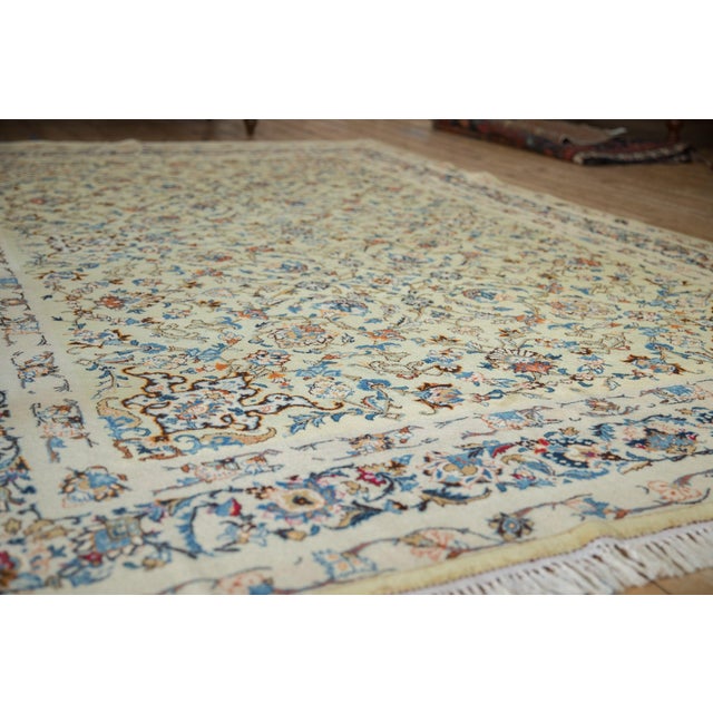 Textile Vintage Kashan Carpet - 7'5" x 10'3" For Sale - Image 7 of 11