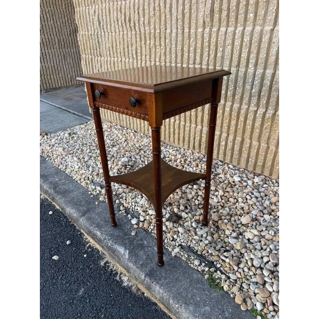 Antique Regency Style 2 Tier Side Table For Sale - Image 4 of 17