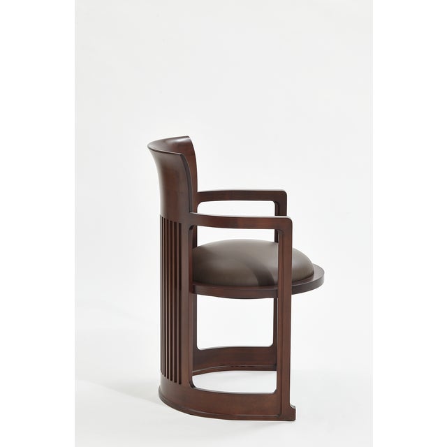 Barrel Chair by Frank Lloyd Wright for Cassina, 1990s For Sale - Image 3 of 4