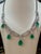 45 Ct Zambian Emerald and 12 Ct Diamond Necklace and Earring Bridal Suite For Sale In New York - Image 6 of 8