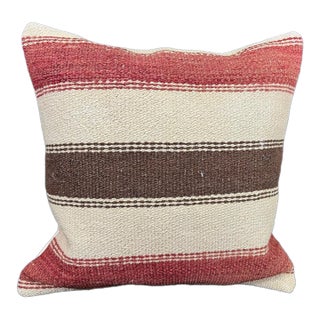 Turkish Hemp Pillow Cushion Natural Beige Red Pillow Cushion Cover 20x20 For Sale