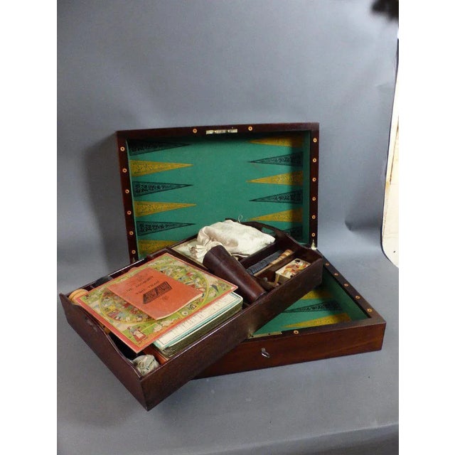 Large Antique Game Box For Sale - Image 5 of 13