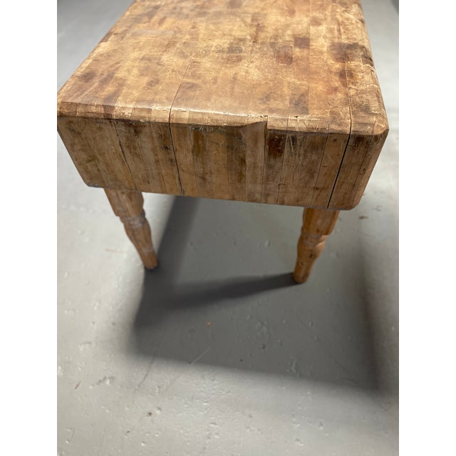 1950s Mid Century Butcher Block For Sale - Image 4 of 7