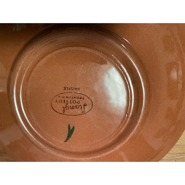 Stangl Pottery dinnerware. Plate used for salad, dessert, or bread. Thistle pattern features a hand-painted and highly...