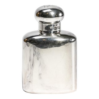 Handsome Mappin & Webb Antique Sterling Silver Scent Bottle Victorian Perfume Flask For Sale