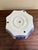 Pair of Blue & White Chinoiserie Porcelain Planters With Scalloped Form For Sale - Image 9 of 9