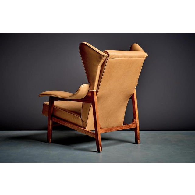 Vintage Italian Lounge Chairs in Cognac Leather by Camo, 1950s, Set of 2 For Sale - Image 9 of 15