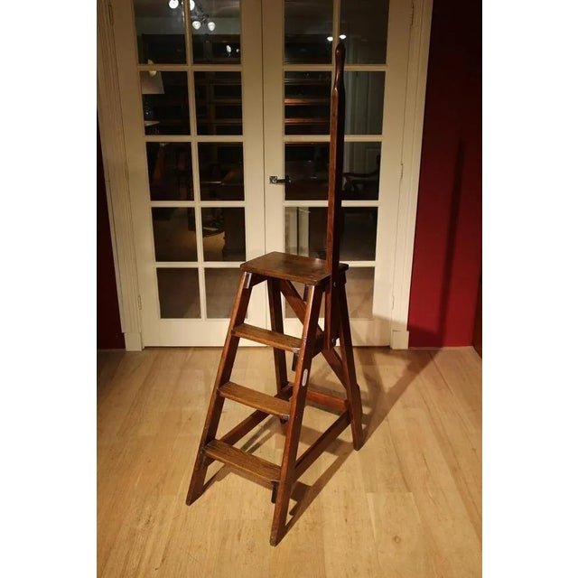 Antique Pine Ladder For Sale - Image 4 of 6