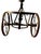 Vintage Decorative Metal Tricycle Planter With Spoked Wheels and Brass Accents For Sale - Image 13 of 17