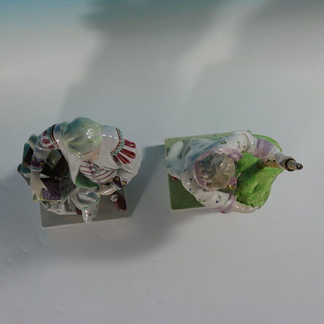 Pair Ralph Wood Staffordshire Pearlware Figures Chaucer & Newton For Sale - Image 13 of 18