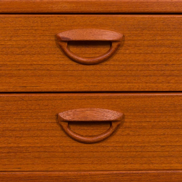 Wood 1960s Vintage Kai Kristiansen Teak Wall System W/Two-Door Cabinet For Sale - Image 7 of 11
