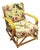 Restored MCM Blond 1949er Rattan 3-Strand Lounge Chair by Heywood Wakefield For Sale