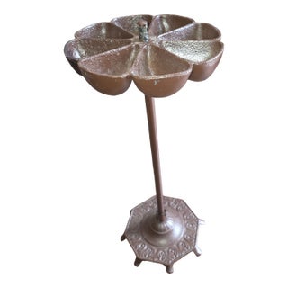 Revolving Cast Iron Caddy on Stand For Sale