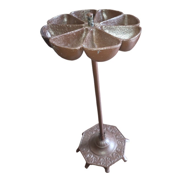 Revolving Cast Iron Caddy on Stand For Sale