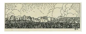 Bruno Angoletta, Illustration, Original Drawing in Pen, Early 20th Century