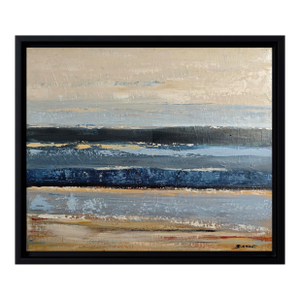 Between Two Silences, Abstract Seaside, French, Contemporary, Framed by Sophiee Dumont