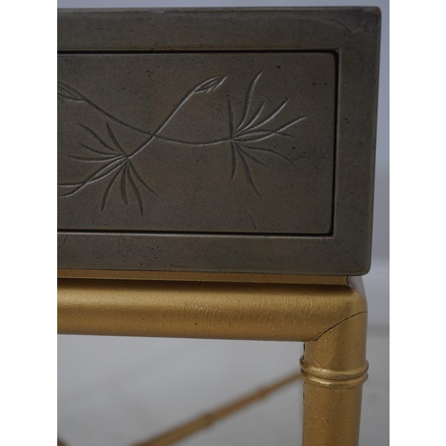Kittinger Mid-Century Modern Faux Bamboo Side Table For Sale In Philadelphia - Image 6 of 18