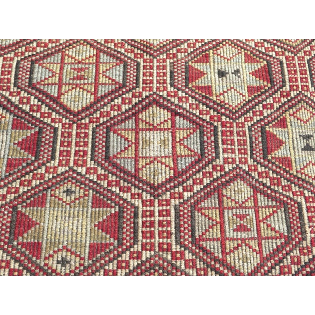 Textile Mid 20th Century Large Aesthetic Jijim Kilim Rug For Sale - Image 7 of 11