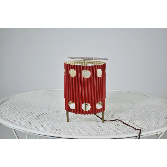 Electric Yellow French 'Java' Table Lamps by Mathieu Matégot, 1953s For Sale - Image 8 of 14