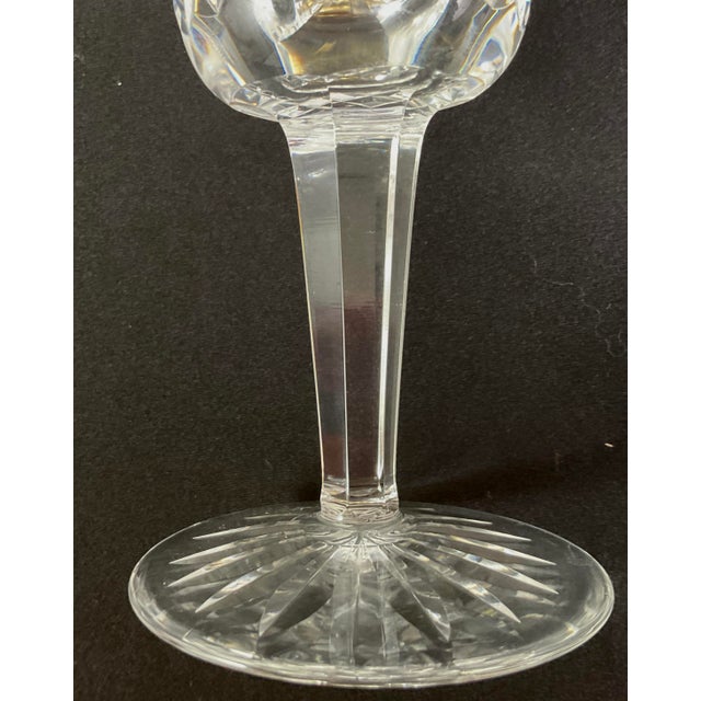 Glass Waterford Crystal of Ireland, Lismore, 4 Ounce Wines- Set of Six For Sale - Image 7 of 8