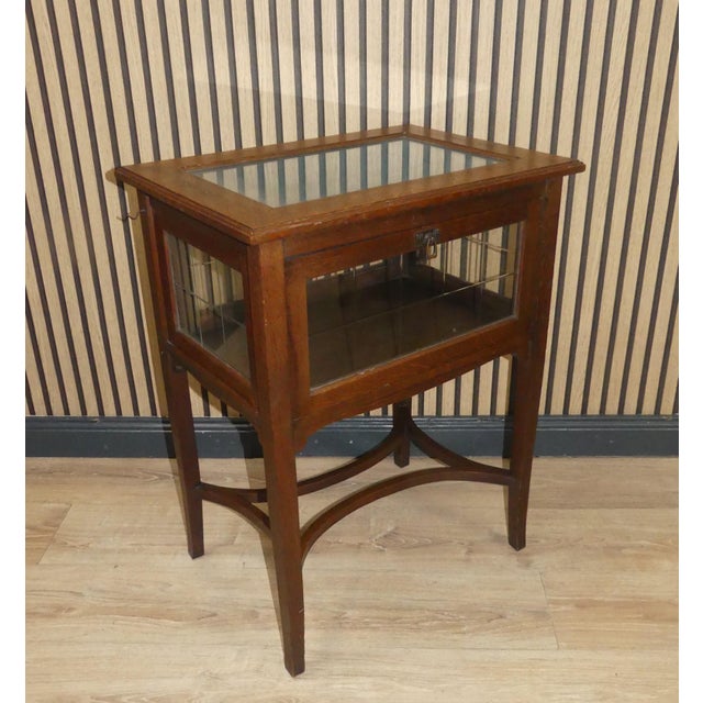 Art Nouveau Tea or Bar Cabinet with Glass, 1890s For Sale - Image 3 of 13