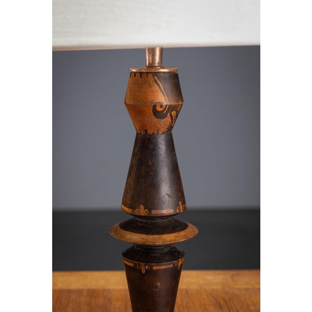 Amsterdam School Table Lamp by H. Steinplatz, 1920s For Sale - Image 3 of 12