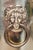 1960s 1960s English Brass Umbrella Stand With Lion’s Head Handles For Sale - Image 5 of 9