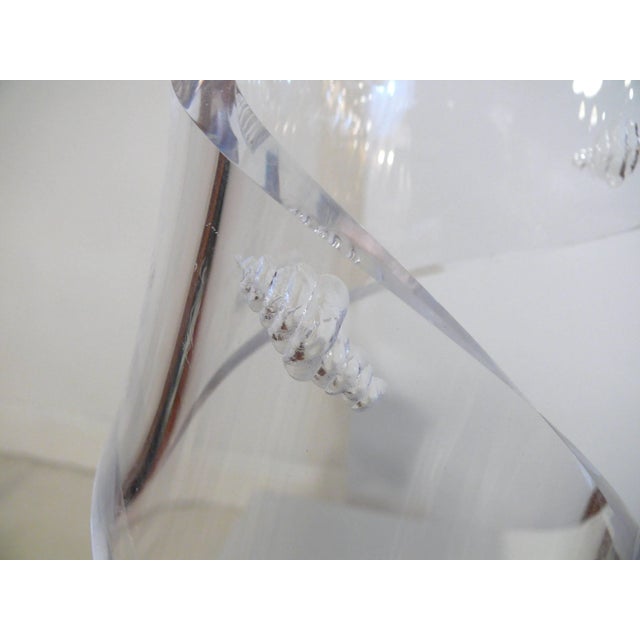 Tall Lucite Shell Sculpture For Sale - Image 11 of 12