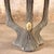 French Cast Stone Faux Bois Two Piece Garden Table For Sale - Image 4 of 5