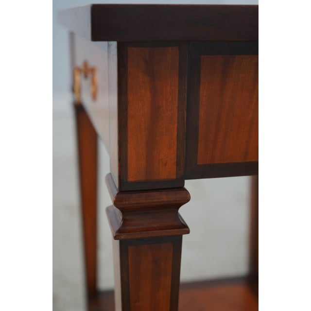 Italian Neoclassical 1 Drawer Nightstand End Table For Sale - Image 11 of 17