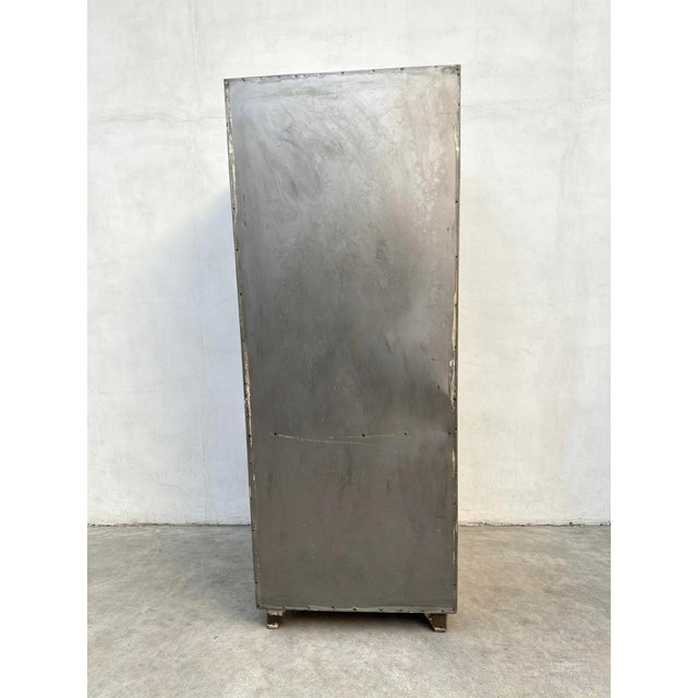 Vintage German Steel Medical Cabinet, 1960s For Sale - Image 10 of 11