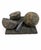 Vintage Hand Painted Terracotta Studio Sculpture of Melons & Cutting Knife on Board, Signed Gayle Fitchinger For Sale - Image 10 of 10