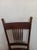 Brown Antique Early American Wood Chair Cane Seat Dark Tone For Sale - Image 8 of 8