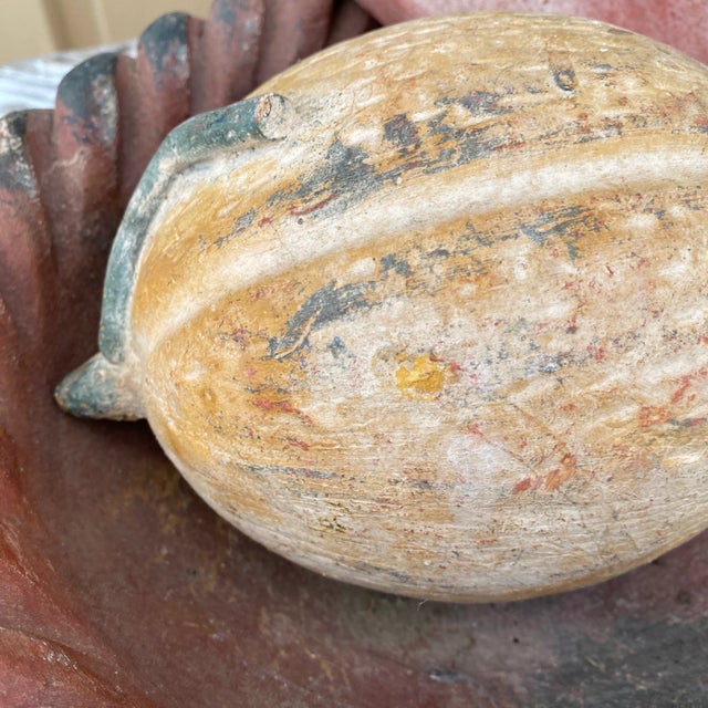 Solid / heavy ceramic basket and fruit display. Perfect decoration for any tabletop space and for the interior designer.