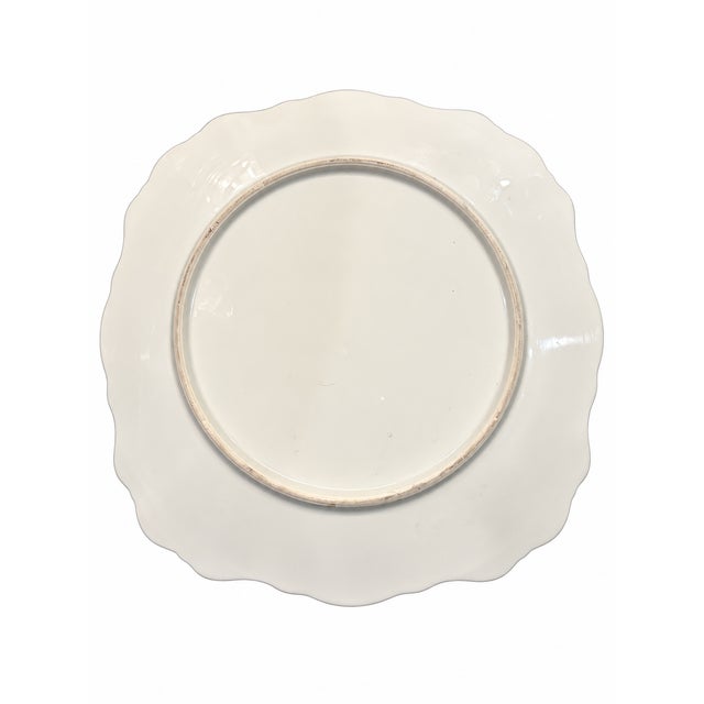 1950s Vintage Scalloped Decorative Plate, Signed Cardwell, Approximately 9.5 Inches For Sale - Image 5 of 6