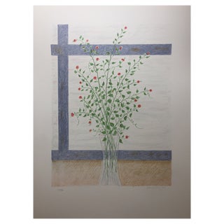 Maria Girona, Gerro i finestra, 1982, Lithograph For Sale