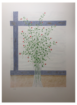 Maria Girona, Gerro i finestra, 1982, Lithograph