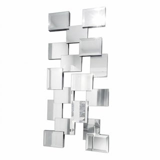 Neiman Marcus Large John-Richard Brutalist Beveled Block Mirror Sculpture - Circa 2005 For Sale