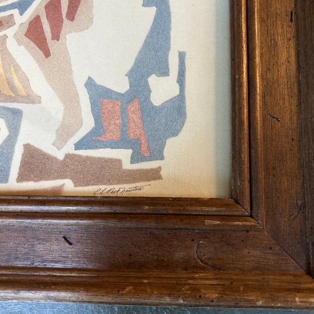 Two 1950’s Original Abstract Modernist Paintings - Set of Two For Sale - Image 4 of 8