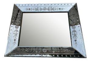Venetian Silver Glass Mirror