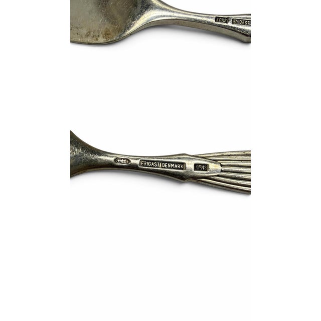 Vintage Mid-Century Danish Frigast "Savoy" Serving Fork & Spreaders - Set of 4 For Sale In West Palm - Image 6 of 9