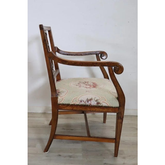 Armchair in Walnut, Mid-18th Century For Sale - Image 5 of 12