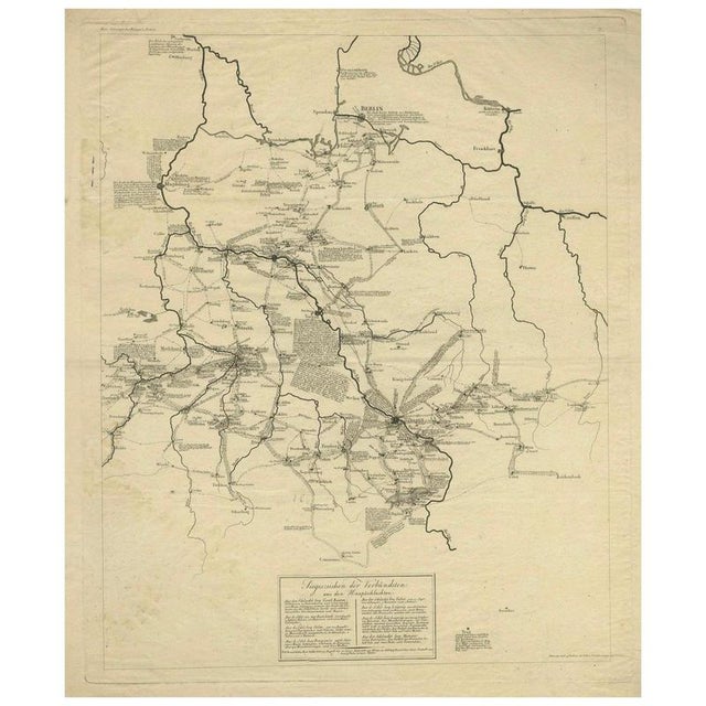 Germany Allied Military Campaign Map by Ausfeld, 1814 For Sale - Image 12 of 12