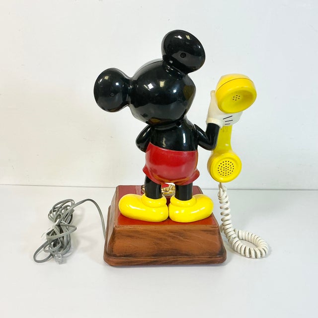 1976 Vintage First Edition Americana Pop Culture Mickey Mouse Rotary Telephone. For Sale - Image 11 of 18