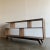 Mid-Century Modern Two Tier Bookshelf For Sale - Image 3 of 9