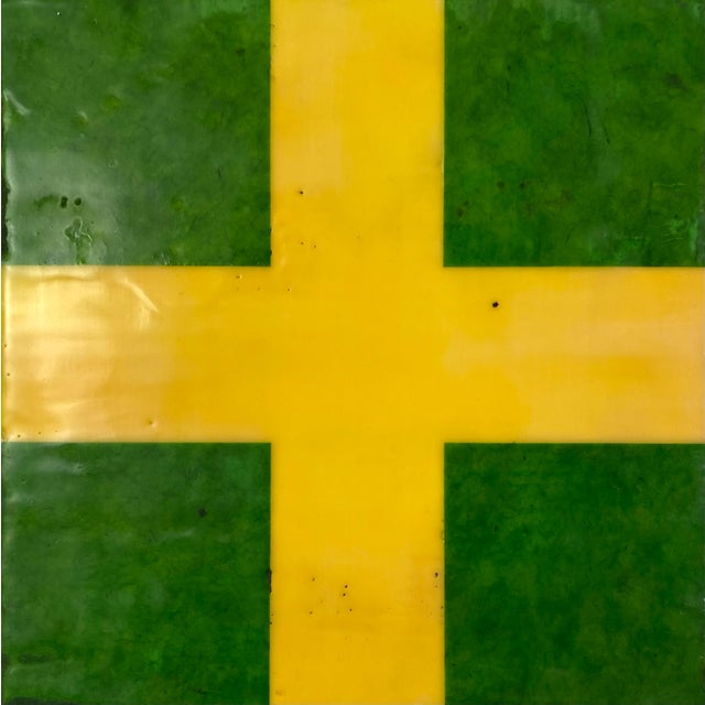 Original Encaustic Mixed Media Installation by Gina Cochran - "Cosmic Boom" - 16 Panels For Sale - Image 14 of 18