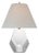 Thomas O'Brien by Visual Comfort Signature Anthenee 25" Table Lamp in Crystal with Linen Shade For Sale