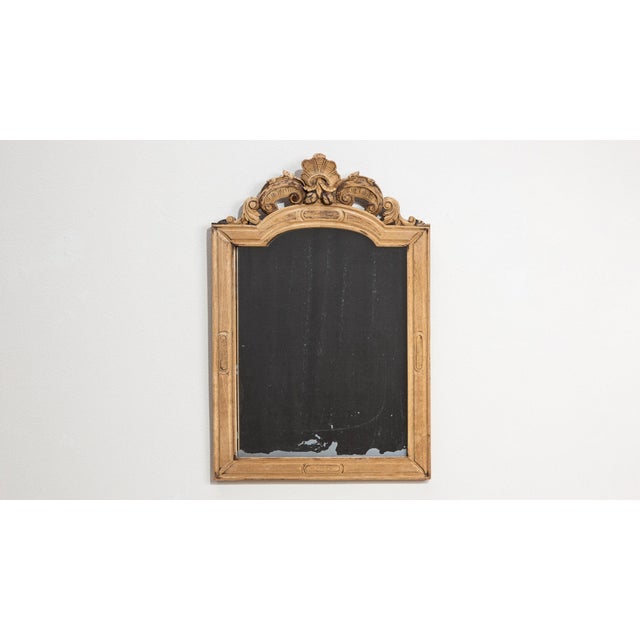 19th Century 19th Century France Tan Wood Mirror For Sale - Image 5 of 10